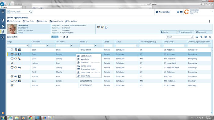 Image de la fonction d’informations de processus de travail