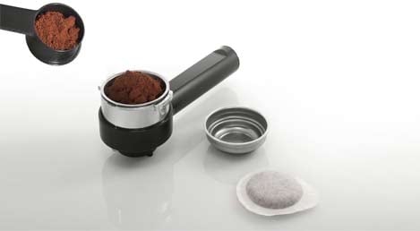 Saeco - Your choice of ground coffee or pods