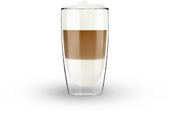A cup of latte macchiato