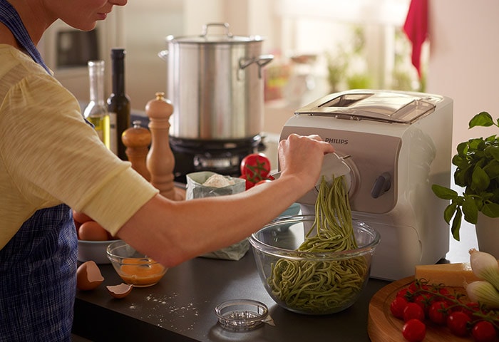 Machine à pâtes - Des pâtes fraîches