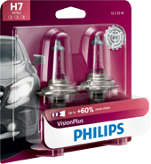 Ampoules de mise à niveau pour phares avant Philips VisionPlus