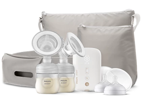 Produits pour bébé durant les premiers mois : biberons, écoute-bébés intelligents, sucettes, tire-lait