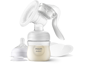 Manual breast pump and nipples Philips Avent