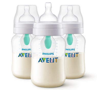 Anti-colic bottle with AirFree vent