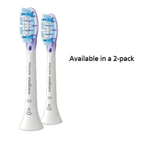 Three Philips Sonicare Premium Gum Care brush heads