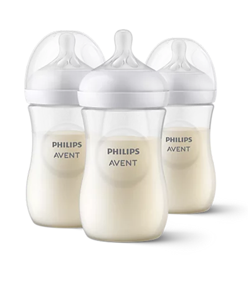 Philips Avent Natural Response Baby Bottle Pack of 4 4oz/125ml Flow 2 Nipple