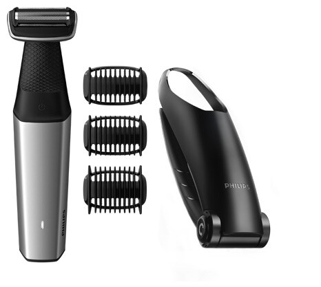 a shaver with accessories