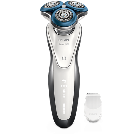 a shaver with accessories