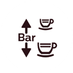 Icon of a pressure coffee maker
